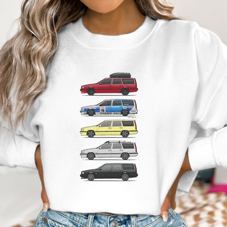 Stack Of Volvo 850R T5 Wagons Womens T-Shirts Women Sweatshirt Gifts for Women