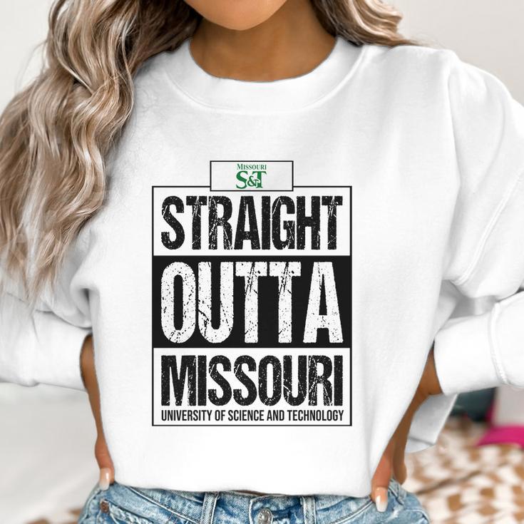 Straight Outta Missouri University Of Science And Technology Funny Gift Women Sweatshirt Gifts for Women