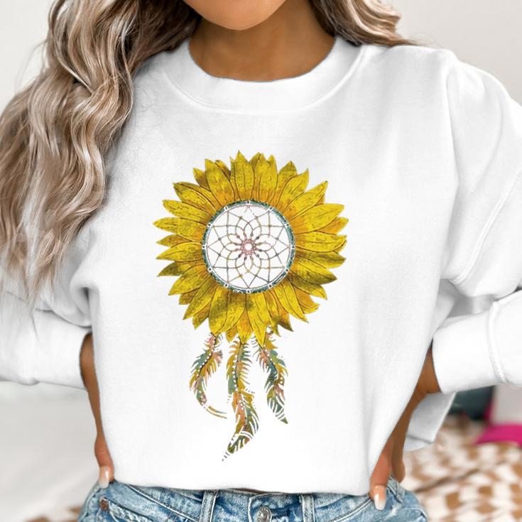 Sunflower Tribal Dreamcatcher Summer Flower Floral Design Unisex SunflowerSunflower Sunflower S Sunflower Gift Women Sweatshirt Gifts for Women