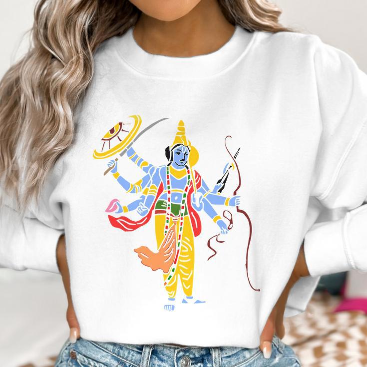 Vishnu Hindu God Hinduism India Indian Graphic Tee Women Sweatshirt Gifts for Women