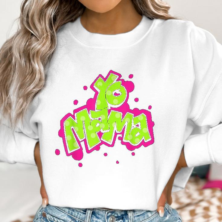 Yo Mama Old Skool Style 90S Hip Hop Party Women Sweatshirt Gifts for Women