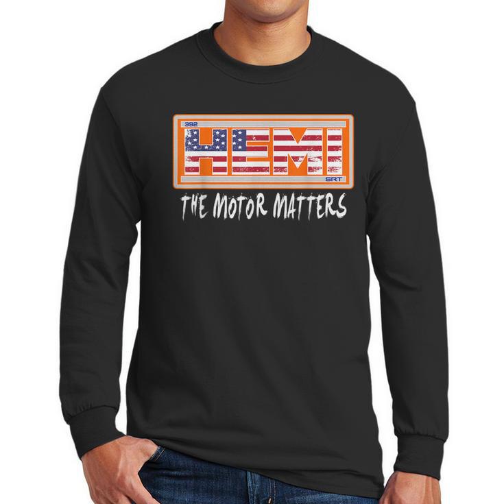 392 Hemi Srt Flag Design Patriotic Men Long Sleeve Tshirt