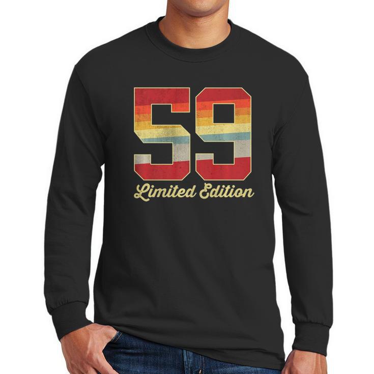 59Th Birthday Vintage Limited Edition 1963 59 Years Old Men Men Long Sleeve Tshirt