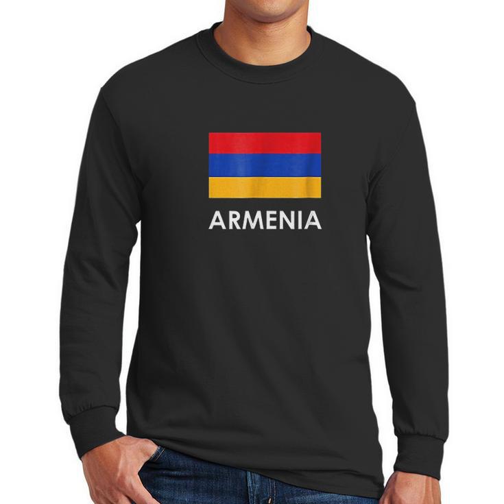 Armenia Flag For Armenians Loving Americans Men Long Sleeve Tshirt