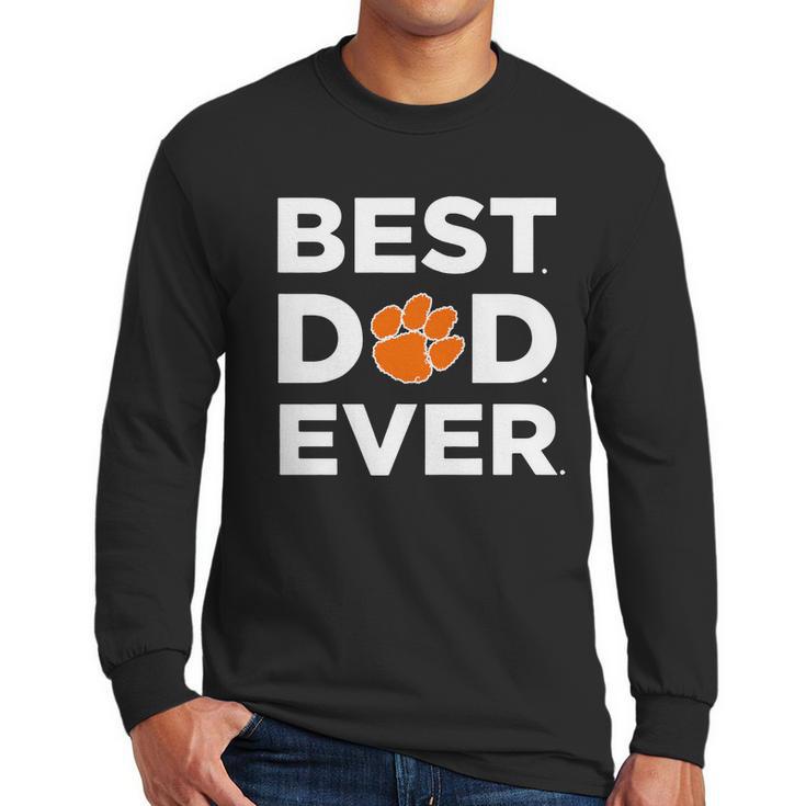 Clemson Tigers_Best Dad Ever Men Long Sleeve Tshirt