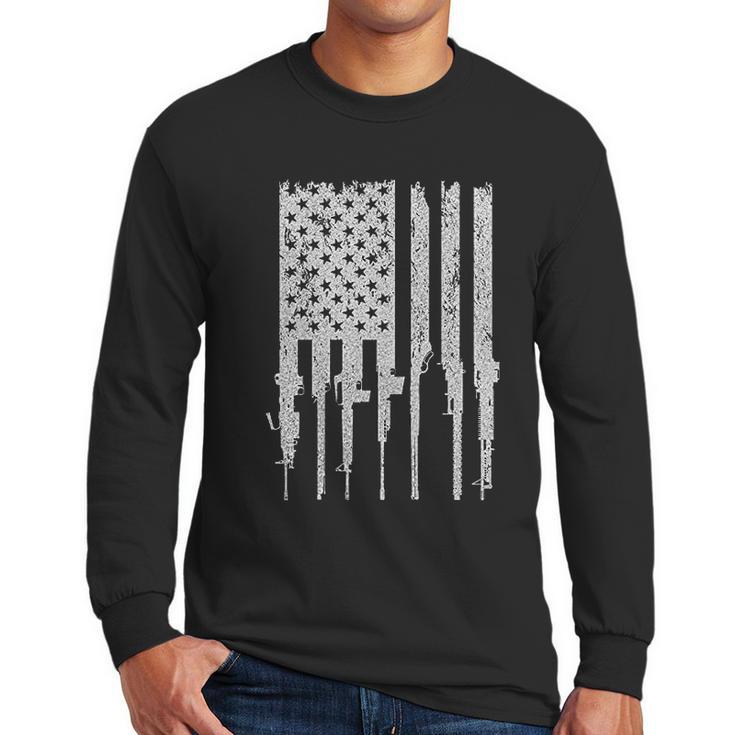 Grunt Style Rifle Flag Mens Men Long Sleeve Tshirt