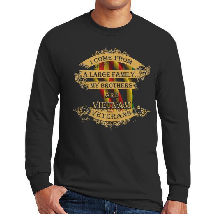 Large Family My Brothers Are Vietnam Veterans Men Long Sleeve Tshirt