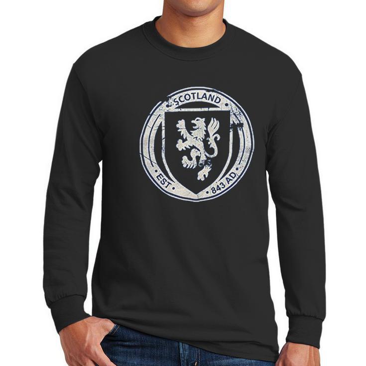 Lion Rampant Scotland Scottish Scots Flag Men Long Sleeve Tshirt