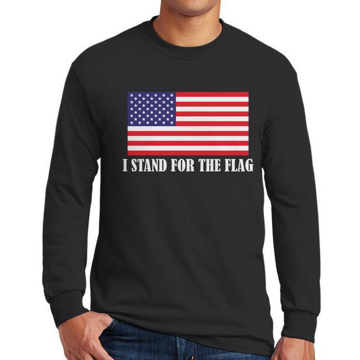 I Stand For The Flag Usa National Anthem Men Long Sleeve Tshirt