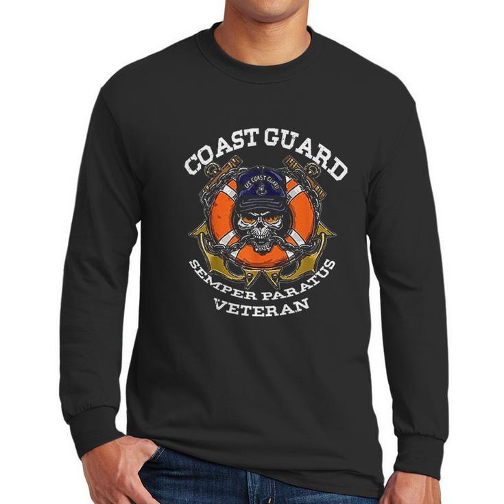 Us Coast Guard Veteran Uscg Semper Paratus Gift Men Long Sleeve Tshirt