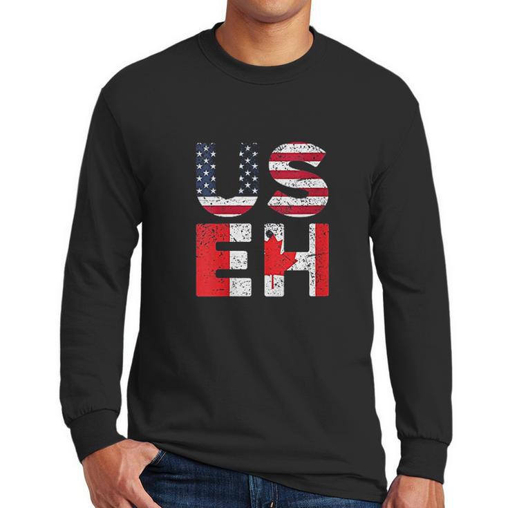 Usa Pride Us Flag Day Useh Canadian Canada Men Long Sleeve Tshirt