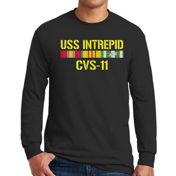 Uss Intrepid Cvs-11 Vietnam Veteran Memorial Day Men Long Sleeve Tshirt