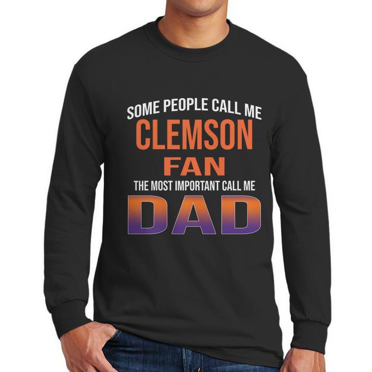 Vintage I Am A Clemson Fan Dad Men Long Sleeve Tshirt