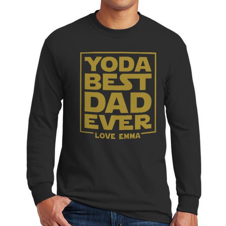 Yoda Best Dad Ever Men Long Sleeve Tshirt