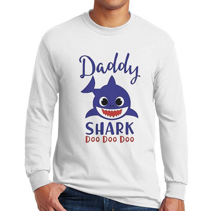 Daddy Shark Doo Doo Men Long Sleeve Tshirt