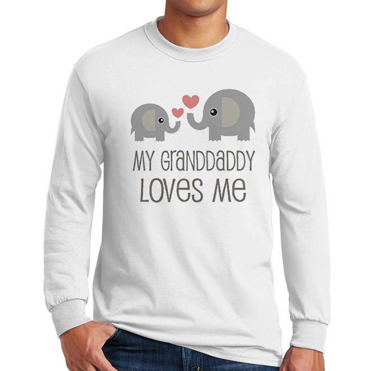 Grandaddy Loves Me Elephant Infant Creeper Men Long Sleeve Tshirt