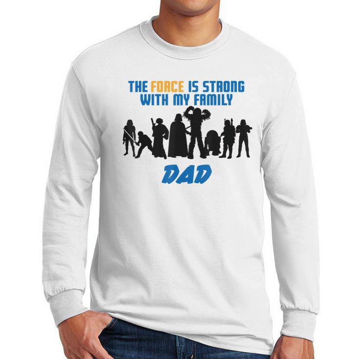 Star Wars The Force Matching Family Dad T-Shirt Men Long Sleeve Tshirt