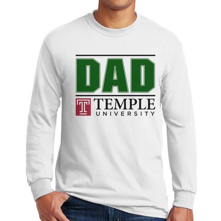 Temple University Proud Dad Parents Day 2020 Men Long Sleeve Tshirt