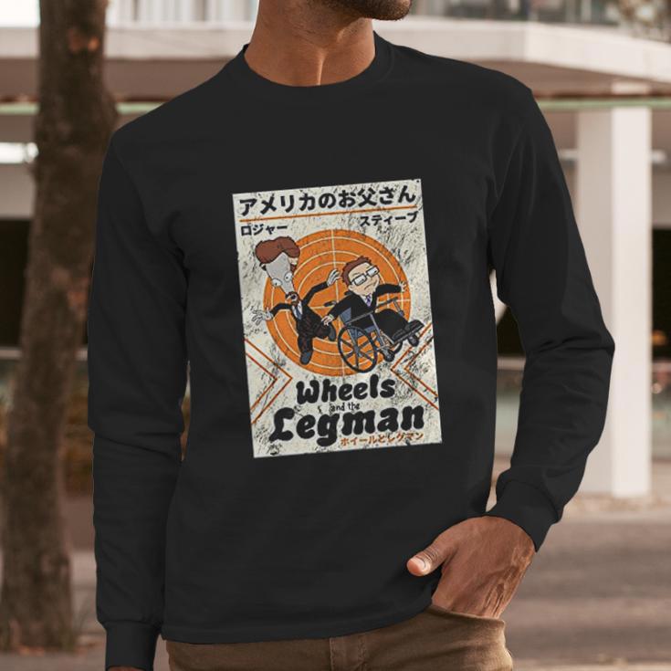 American Dad Wheels And The Legman Men Long Sleeve Tshirt