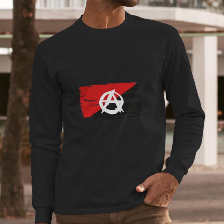 Anarchy Anarchist Flag Men Long Sleeve Tshirt