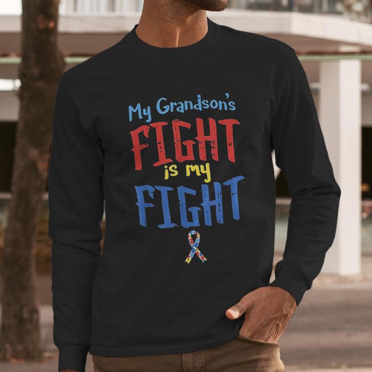 Autistic Grandsons Fight Grandparent Men Long Sleeve Tshirt