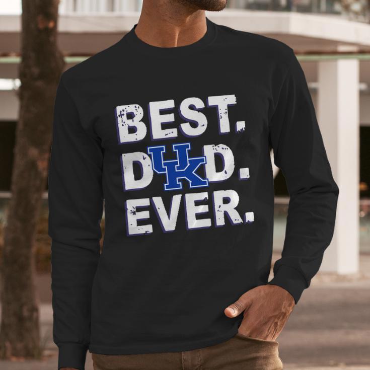 Best Dad Ever Kentucky Wildcats Father S Day Men Long Sleeve Tshirt