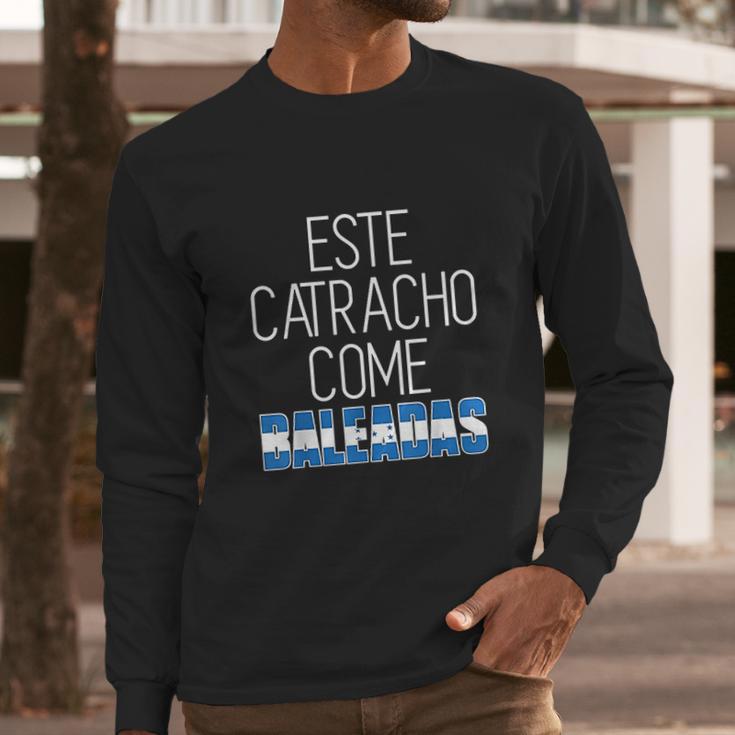 Camisa Honduras Flag Honduran Gift Catracho Come Baleadas Men Long Sleeve Tshirt