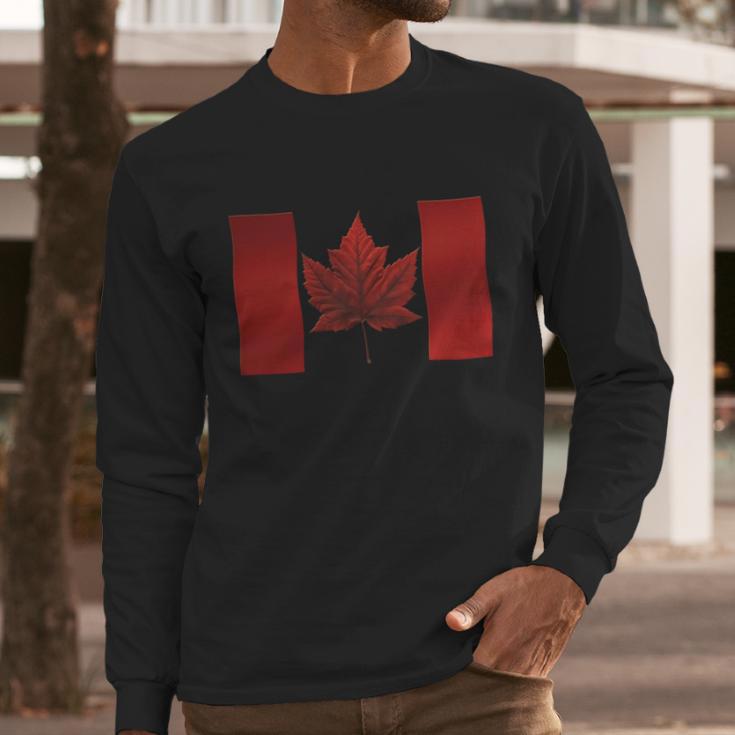 Canada Flag Souvenirs Canada Gifts Hoodie Men Long Sleeve Tshirt