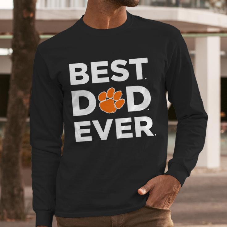 Clemson Tigers_Best Dad Ever Men Long Sleeve Tshirt