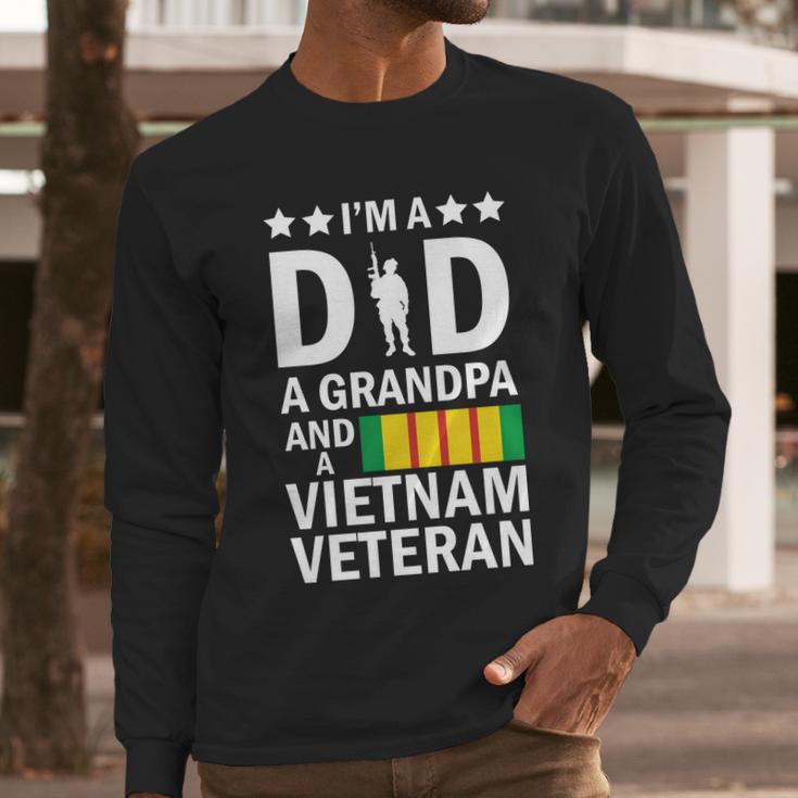 Im A Dad A Grandpa And A Vietnam Veteran Men Long Sleeve Tshirt