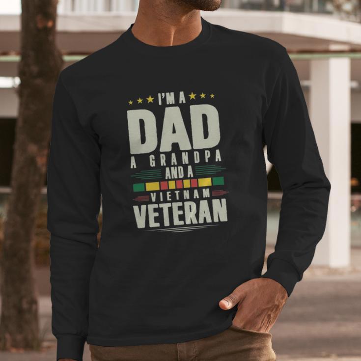 Im A Dad A Grandpa And A Vietnam Veteran Men Long Sleeve Tshirt