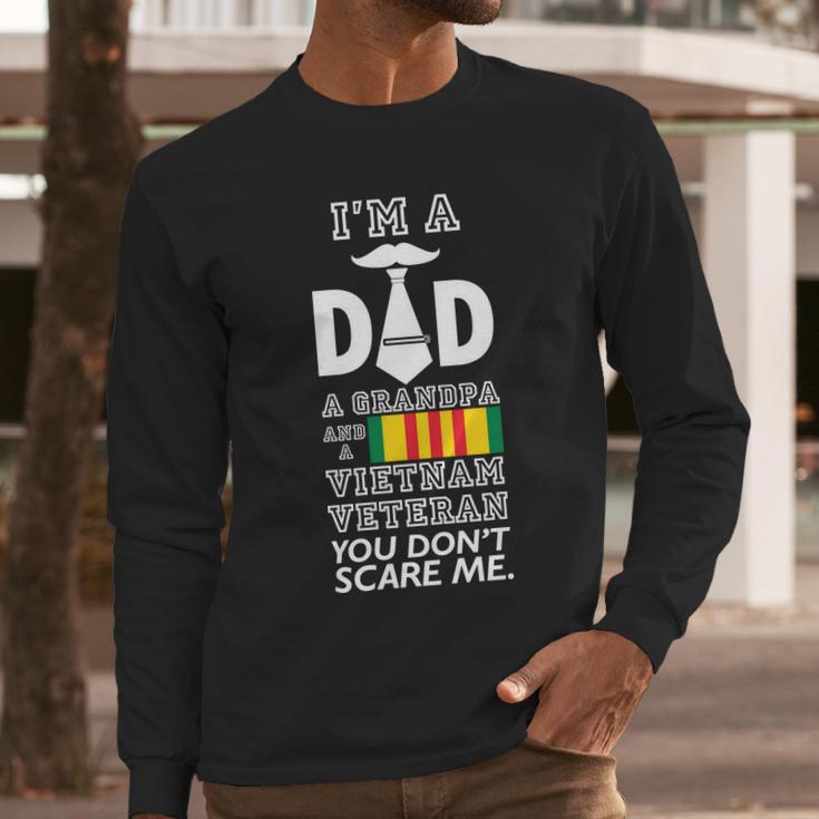 Dad Vietnam Veteran Graphic Design Printed Casual Daily Basic Men Long Sleeve Tshirt