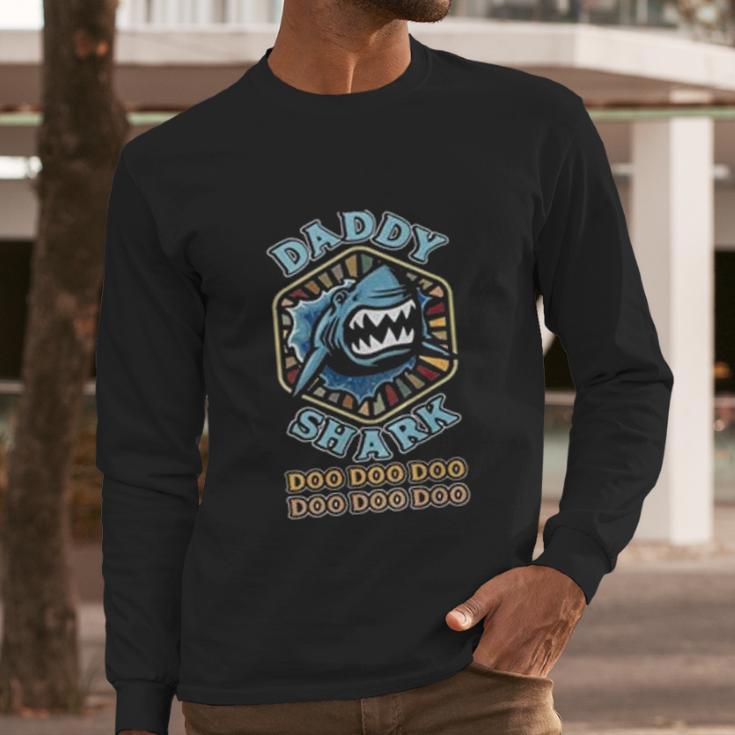 Daddy Shark Perfect Gift Men Long Sleeve Tshirt