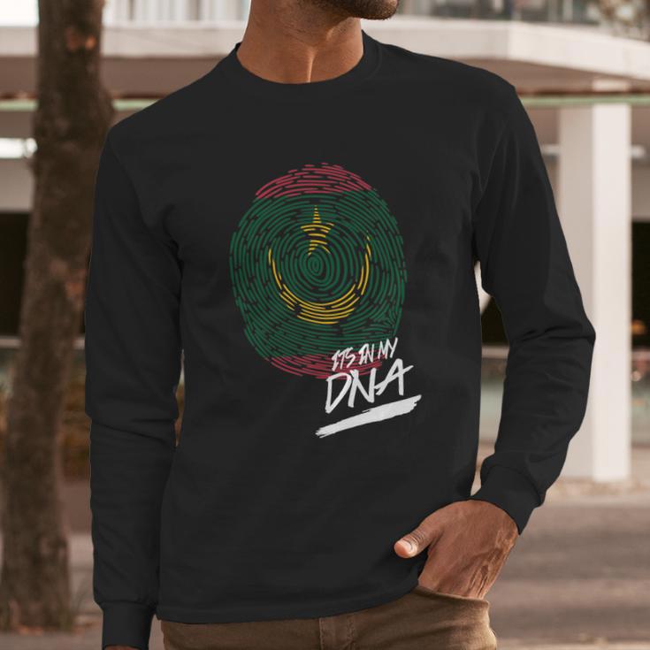 It Is In My Dna Mauritania Baby Proud Country Flag Men Long Sleeve Tshirt