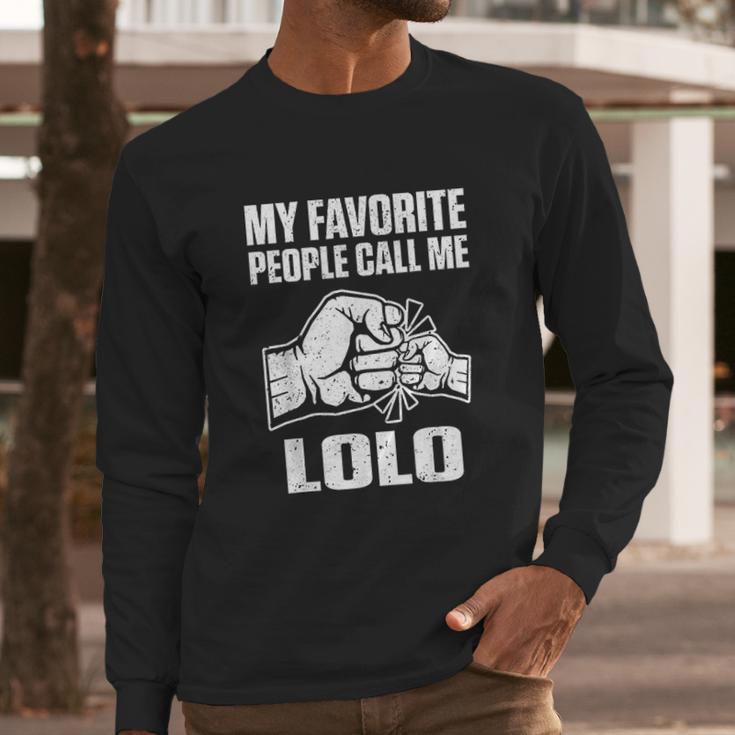 My Favorite People Call Me Lolo Filipino Grandpa Gift Men Long Sleeve Tshirt