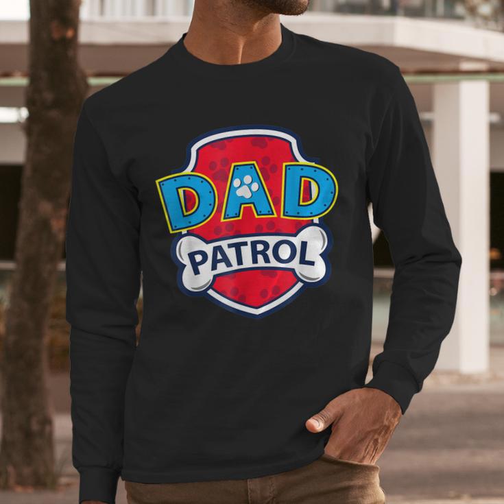 Funny Dad Patrol - Dog Dad Men Long Sleeve Tshirt