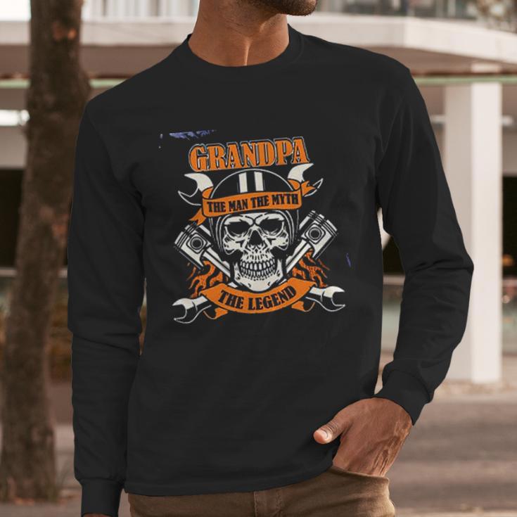 Grandpa The Man The Myth The Legend New Trend Men Long Sleeve Tshirt