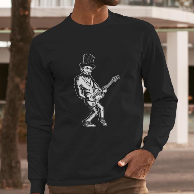 Guitar Shirt Dad Rock Star Gift Men Long Sleeve Tshirt