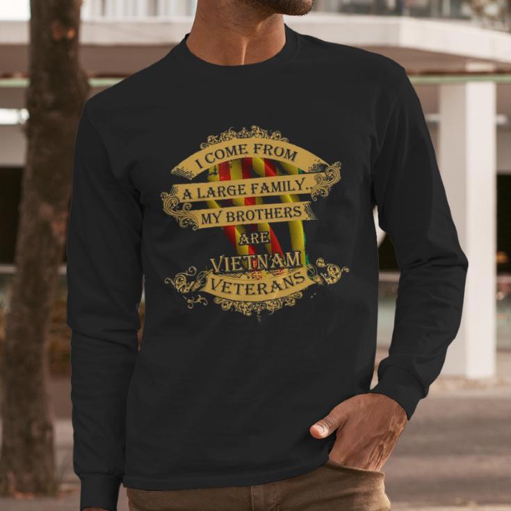 Large Family My Brothers Are Vietnam Veterans Men Long Sleeve Tshirt