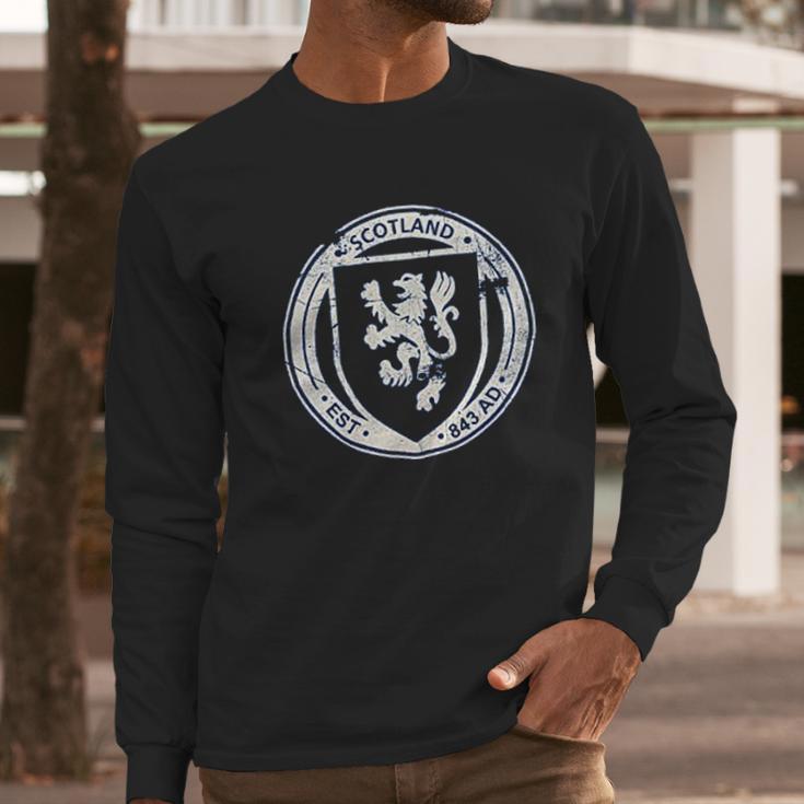 Lion Rampant Scotland Scottish Scots Flag Men Long Sleeve Tshirt