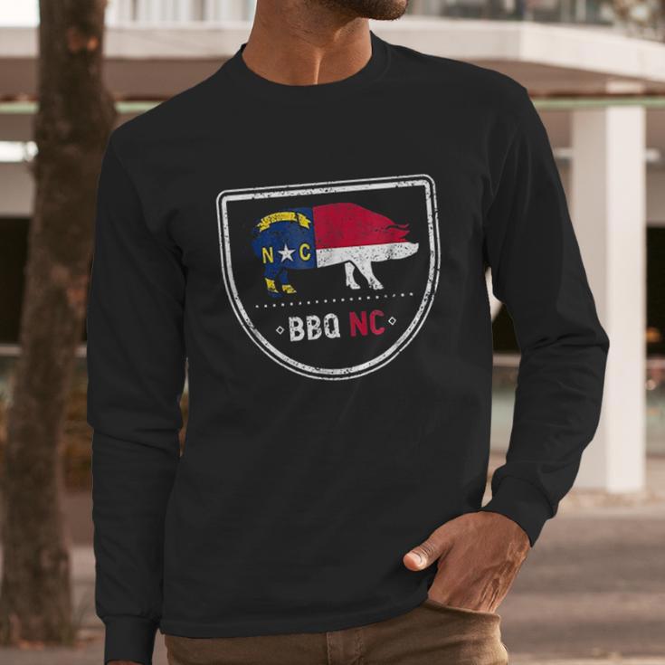 North Carolina State Flag Bbq Nc Men Long Sleeve Tshirt