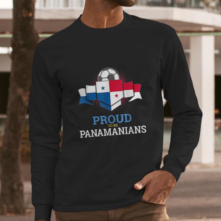 Panama Country World Soccer Team Flag Panamanians Beach Gift Men Long Sleeve Tshirt