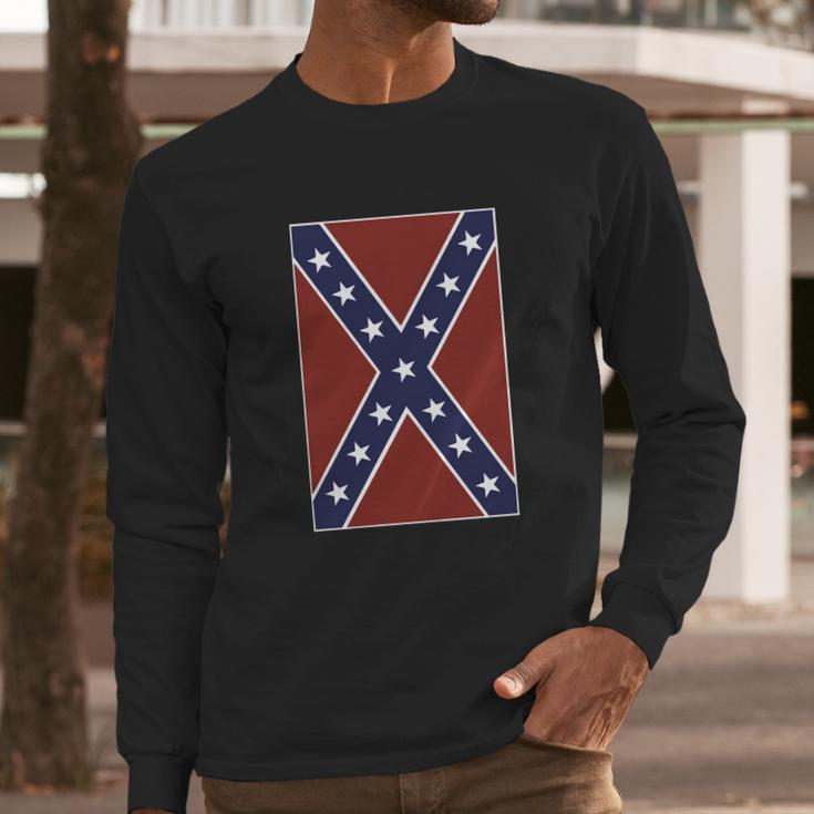 Rebel Flag Men Long Sleeve Tshirt