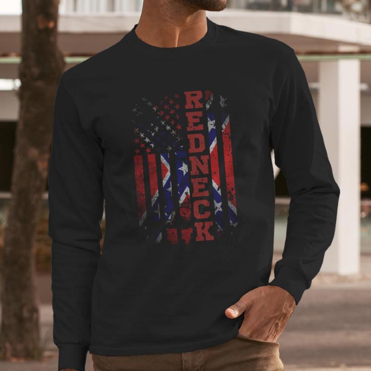 Redneck Flag Men Long Sleeve Tshirt