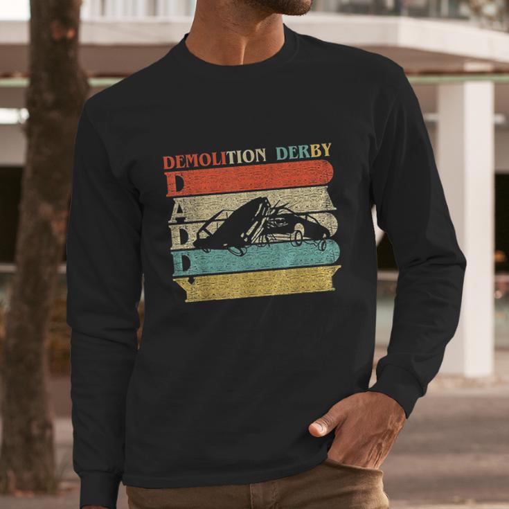 Retro Vintage Daddy Demolition Derby Men Long Sleeve Tshirt