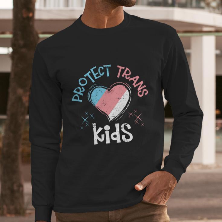 Trans Kids Transgender Flag Lgbt Activism Gift Transgender Gift Graphic Design Printed Casual Daily Basic Men Long Sleeve Tshirt