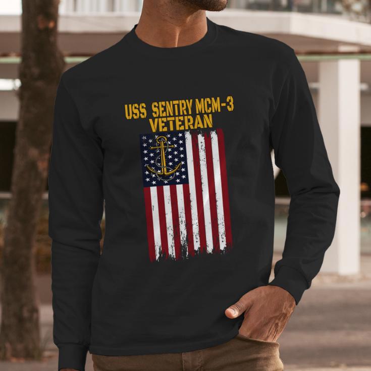 Uss Sentry Mcmgift3 Mine Countermeasures Ship Veterans Day Meaningful Gift Men Long Sleeve Tshirt