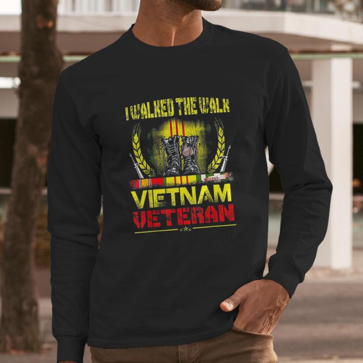 Vietnam Veteran Gift Us Veterans Day Men Long Sleeve Tshirt