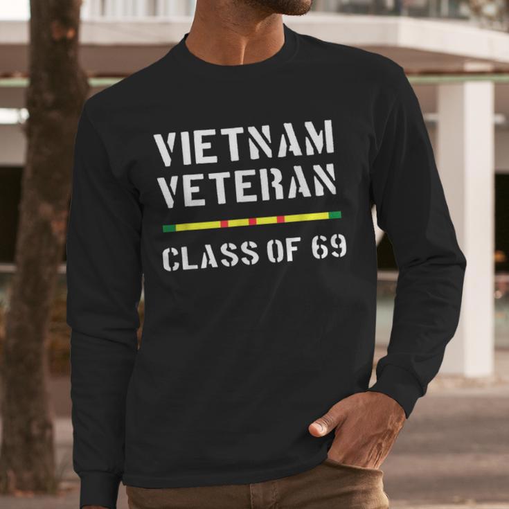 Vietnam Veteran Vet Ribbon Class Of 1969 69 Men Long Sleeve Tshirt