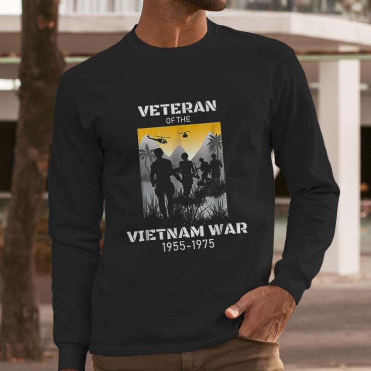 Vietnam War Us Army Veteran Men Long Sleeve Tshirt